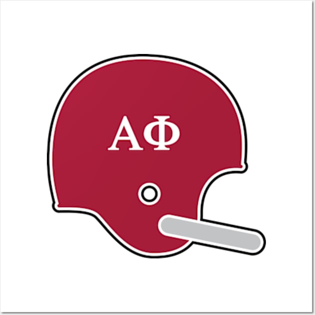 Alabama Alpha Phi Retro Helmet Wall Art by Rad Love